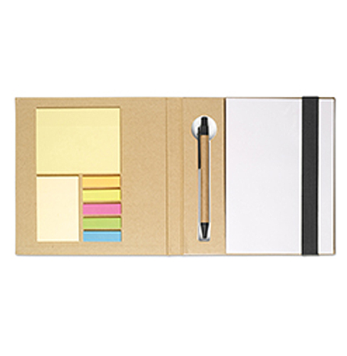 Notebook w/ stickynotes & pen