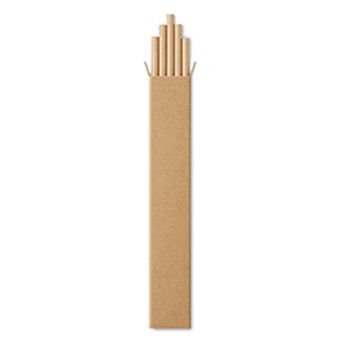 10 paper straws in Kraft box