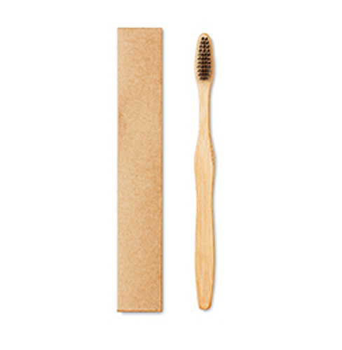 Bamboo toothbrush in Kraft box